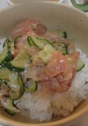 マグロの味噌たたき丼-レシピのメイン写真