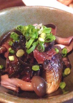 簡単副菜♡秋なすとしめじの塩昆布蒸し-レシピのメイン写真
