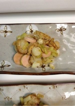長ネギと帆立の簡単塩炒め-レシピのメイン写真