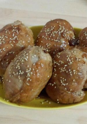 炊き込みご飯で肉巻きおにぎり☆-レシピのメイン写真