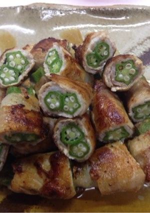 みんな大好き！オクラの肉巻き-レシピのメイン写真