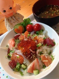 簡単!カワイイ❤︎海鮮丼☻-レシピのメイン写真