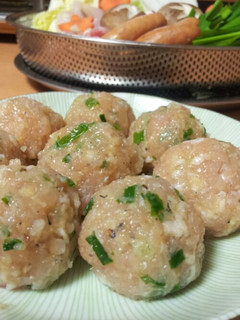 お鍋に♪美味しい鶏団子~-レシピのメイン写真