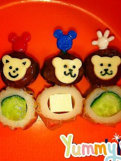 ミートボールで♡幼稚園 キャラ弁-レシピのメイン写真