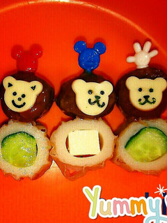 ミートボールで♡幼稚園 キャラ弁-レシピのメイン写真