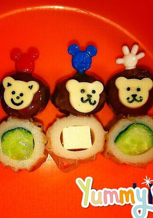ミートボールで♡幼稚園 キャラ弁-レシピのメイン写真