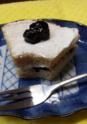 白いネオソフトで簡単ブルーベリーケーキ♪-レシピのメイン写真