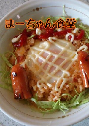 オムライスの材料で南国の風-レシピのメイン写真