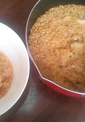 チキンラーメン雑炊-レシピのメイン写真