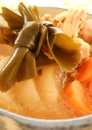 結び昆布で作る大根鶏もも肉のあっさり煮-レシピのメイン写真