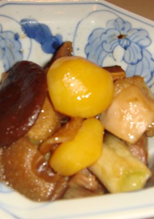 鶏もも肉と甘栗の煮もの-レシピのメイン写真