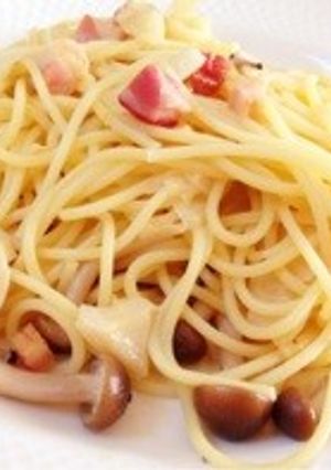 ベーコンと野菜のクリームスパゲッティ-レシピのメイン写真
