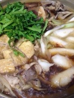 秋田名物きりたんぽ!鴨肉できりたんぽ鍋!-レシピのメイン写真