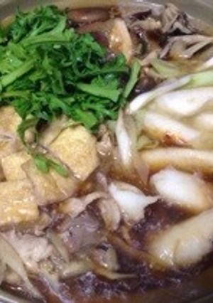 秋田名物きりたんぽ！鴨肉できりたんぽ鍋！-レシピのメイン写真