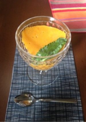 【かぼちゃ柿ババロア】生クリーム不使用-レシピのメイン写真