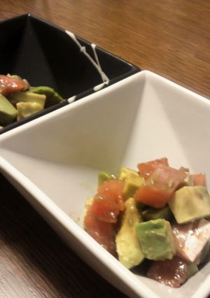 アボカドとサーモンのわさび醤油和え-レシピのメイン写真