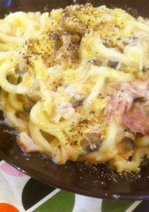 簡単☆カルボうどん-レシピのメイン写真