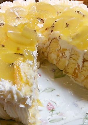 くるくる切り株ケーキ-レシピのメイン写真