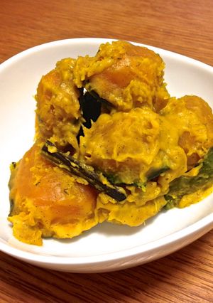 【ハロウィン】かぼちゃのバニラミルク煮-レシピのメイン写真