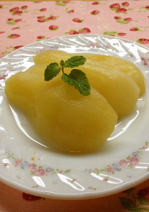 レンジで簡単すぎ！洋梨のコンポート-レシピのメイン写真