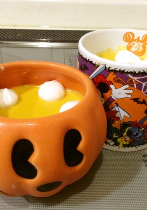 ハロウィンの簡単☆パンプキンプリン-レシピのメイン写真