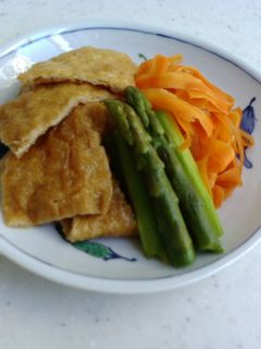 ピーラー人参と油揚げの煮物-レシピのメイン写真