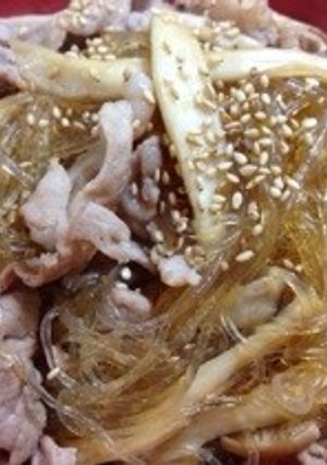 簡単☆豚肉とエリンギの和風チャプチェ-レシピのメイン写真