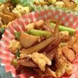 お弁当用に、残り野菜と卵炒め。
