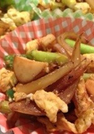 お弁当用に、残り野菜と卵炒め。-レシピのメイン写真