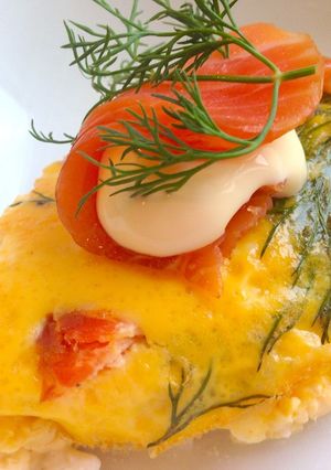 スモークサーモンのキッシュ（生地無し）-レシピのメイン写真