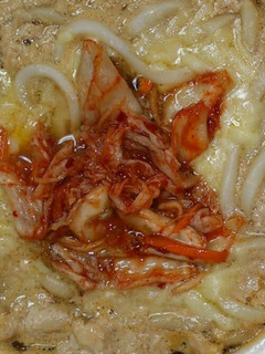 簡単!鍋焼キムチーズうどん-レシピのメイン写真