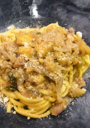 栗のスープパスタ-レシピのメイン写真