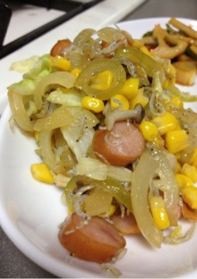 ちりめんじゃこの野菜炒め-レシピのメイン写真