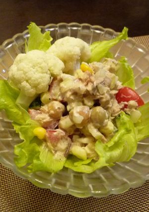 お家にある物で☆ツナと豆のサラダ-レシピのメイン写真