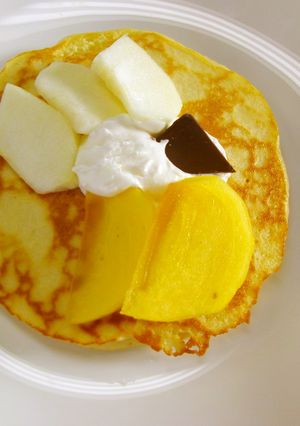 めっけもん♪米粉パンケーキフルーツのせ-レシピのメイン写真