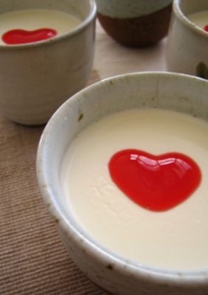 *バレンタイン*杏仁とうふ-レシピのメイン写真