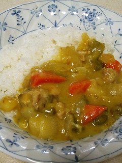 カレーを焼肉のたれで煮込む-レシピのメイン写真