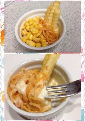 ナポリタンとポテトでココットカマン✨-レシピのメイン写真