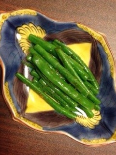 ゴマ香るいんげんのニンニク醤油和え♬-レシピのメイン写真
