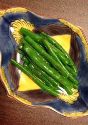 ゴマ香るいんげんのニンニク醤油和え♬-レシピのメイン写真