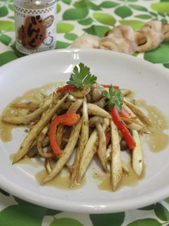 マコモタケのアンチョビにんにく炒め-レシピのメイン写真