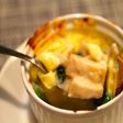 厚揚げとほうれん草のグラタン仕立て