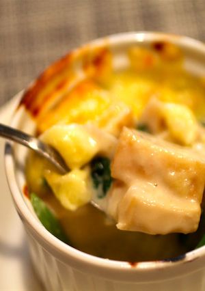 厚揚げとほうれん草のグラタン仕立て-レシピのメイン写真