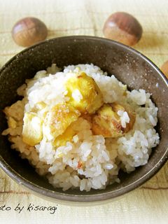 炊飯器で簡単!秋の味覚 栗ごはん-レシピのメイン写真