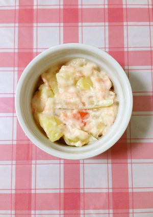 チーズクリーム煮deダブルココットカマン-レシピのメイン写真