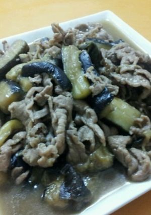 豚肉と茄子の甘辛味噌炒め-レシピのメイン写真