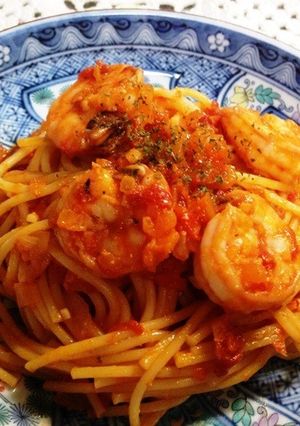 エビのトマトクリームパスタ-レシピのメイン写真