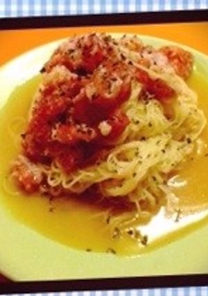 簡単！冷凍トマトのカッペリーニ-レシピのメイン写真