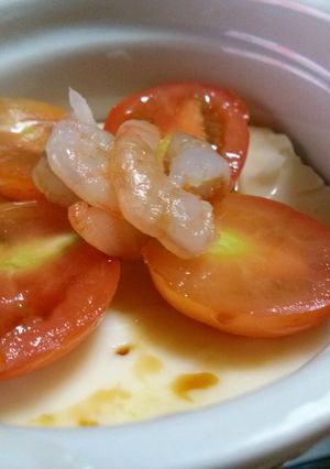 小海老とミニトマトのココットカマン-レシピのメイン写真