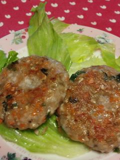 根菜鶏ミンチバーグ-レシピのメイン写真